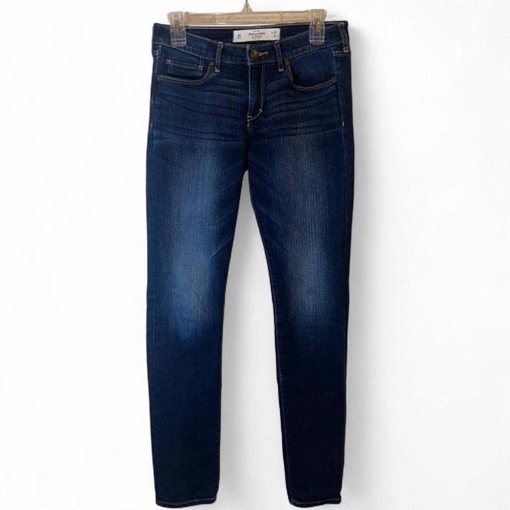 Abercrombie & Fitch Dark Wash Skinny Jeans Size 6R Stretch Denim
